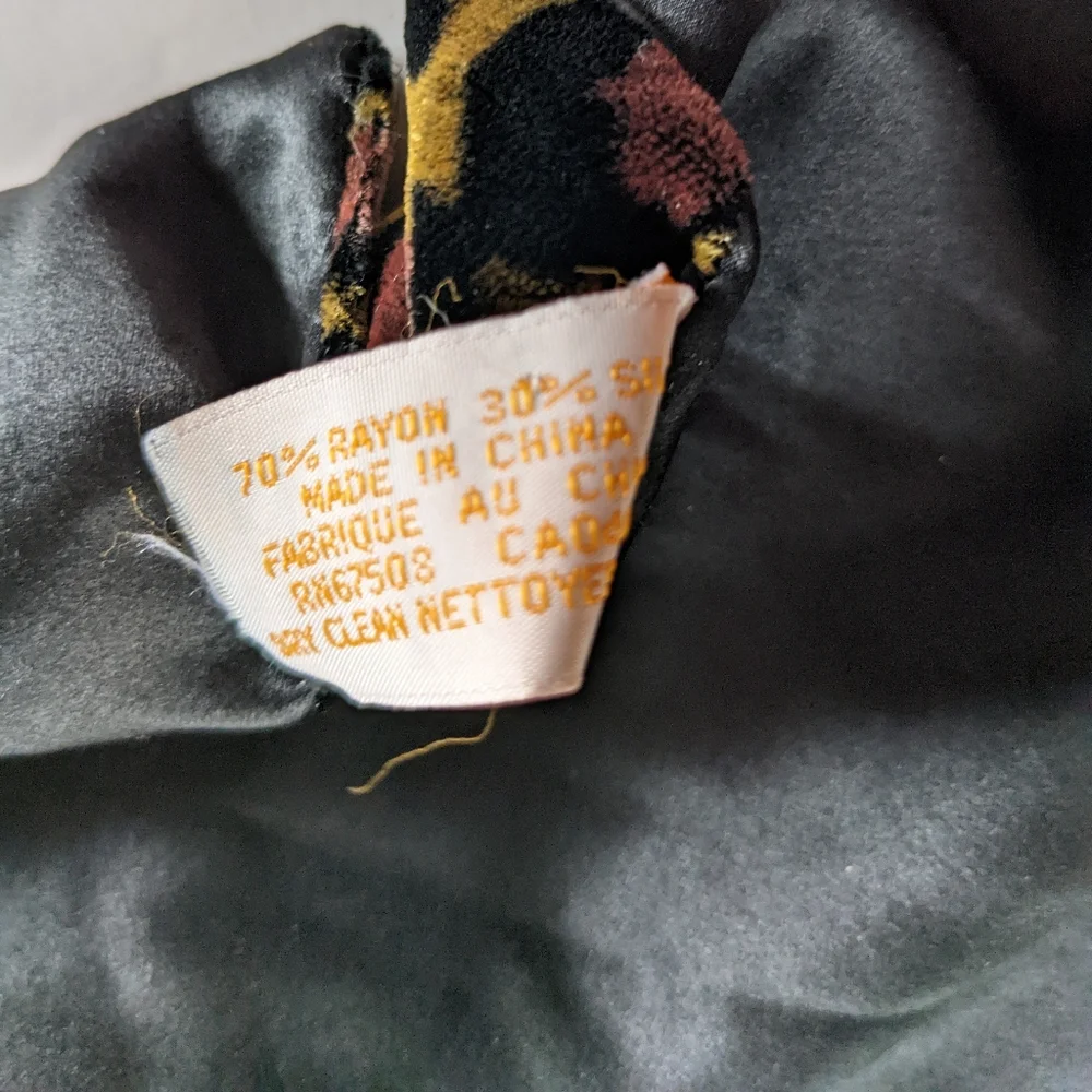 Animal Print Silk Blend Velvet Scarf